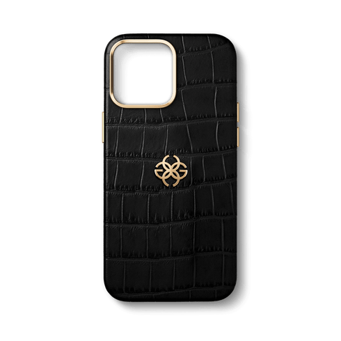 iPhone 15 Case - Embossed Croco Logo