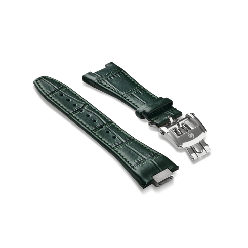 Watch Strap Leather 45mm Green