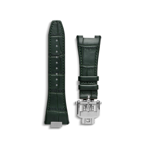 Watch Strap Leather 45mm Green