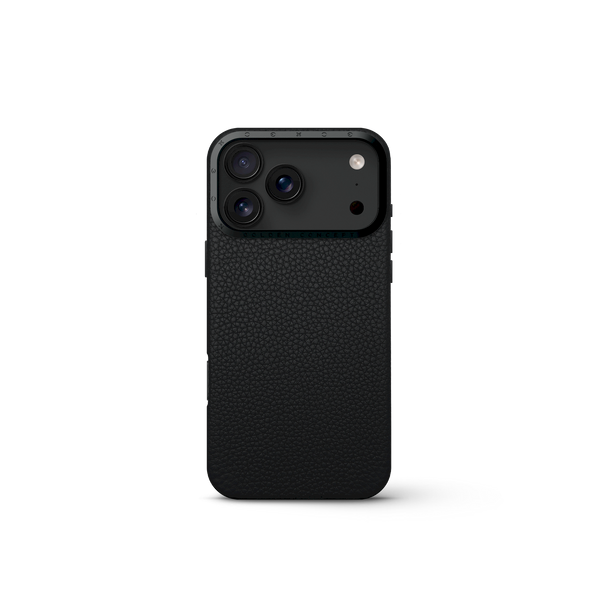 iPhone Case 17 - Full-Grain Leather - Black