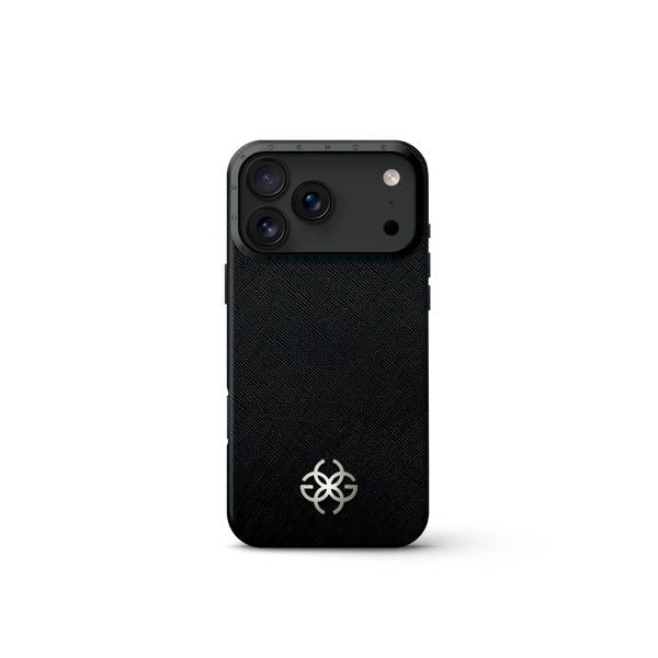 iPhone Case 17 - Saffiano Leather Logo