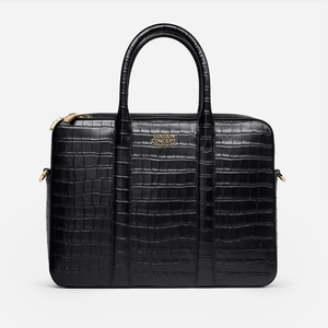 Briefcase / Croco Embossed