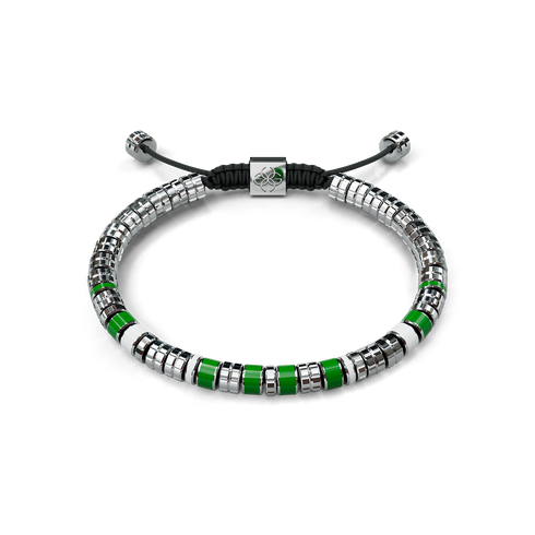 Bracelet / EV - Silver - Green