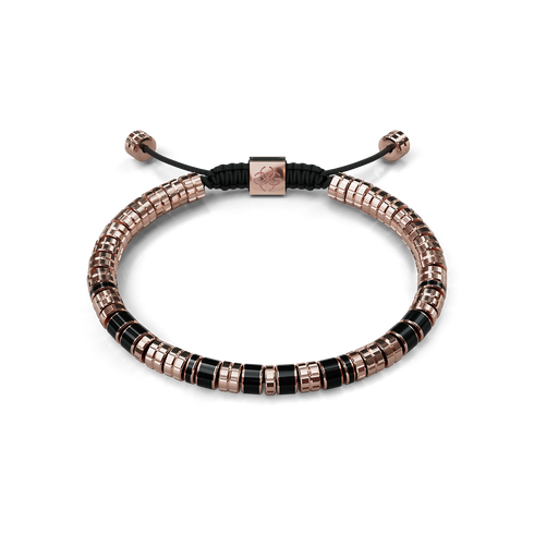 Bracelet / EV - Rose gold - Black