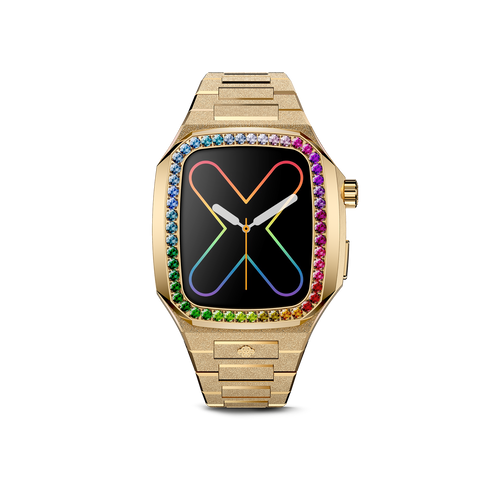 Apple Watch Case / EVF - RAINBOW Frosted Gold