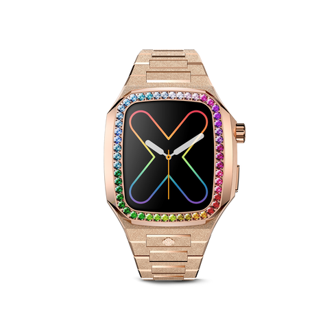 Apple Watch Case / EVF - RAINBOW Frosted Rose Gold
