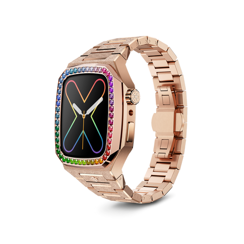 Apple Watch Case / EVF - RAINBOW Frosted Rose Gold
