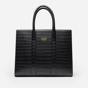 Tote Bag / Croco Embossed