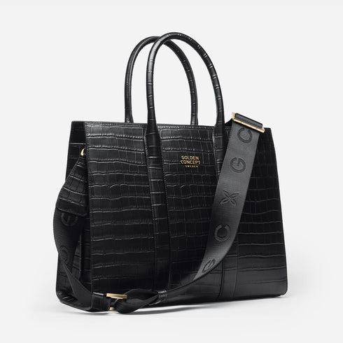 Tote Bag / Croco Embossed